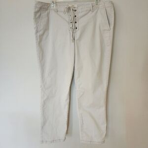 Ann Taylor LOFT light khaki pants, size 14